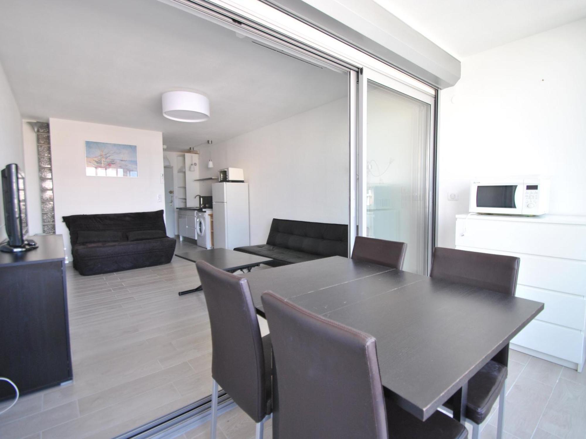 Studio 2-3 Pers Parking Clim Vue Port Et Mer La Grande-Motte Kamer foto